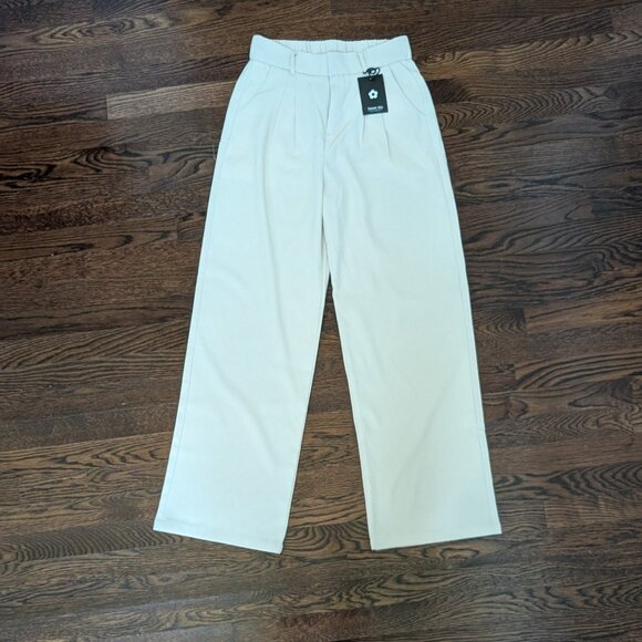 Daisy Grace Elegant Pleated Wide-leg Slacks - Picture 1 of 8
